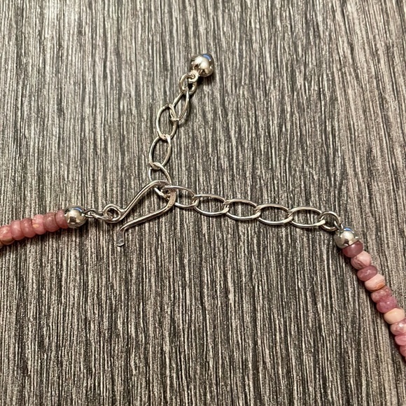 Pink and blue necklace - Picture 4 of 10
